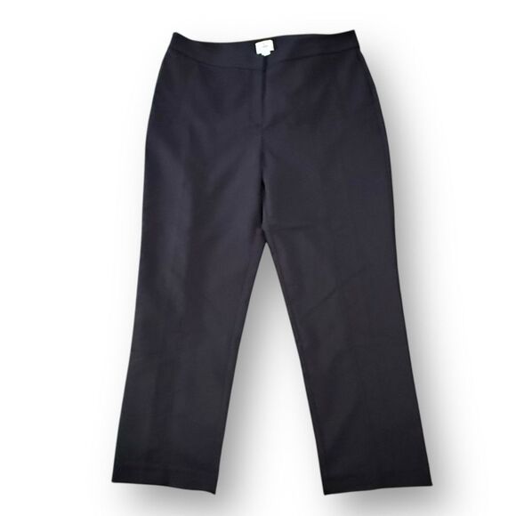 So Slimming by Chico's Women’s Ankle Pants Size 2.5 (14) Black Stretch Cropped - Picture 1 of 12